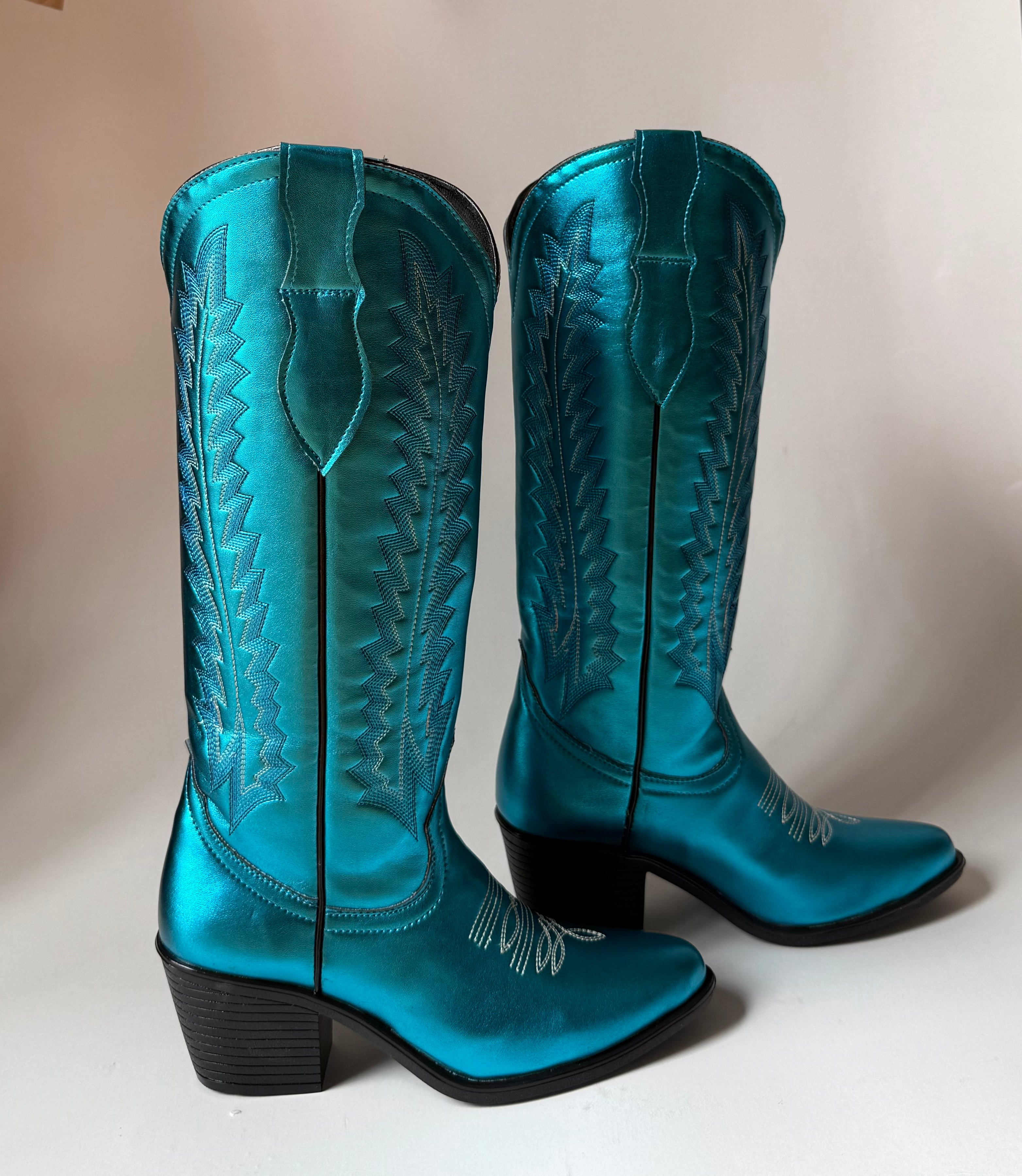 Botas Eva Azul Metalico