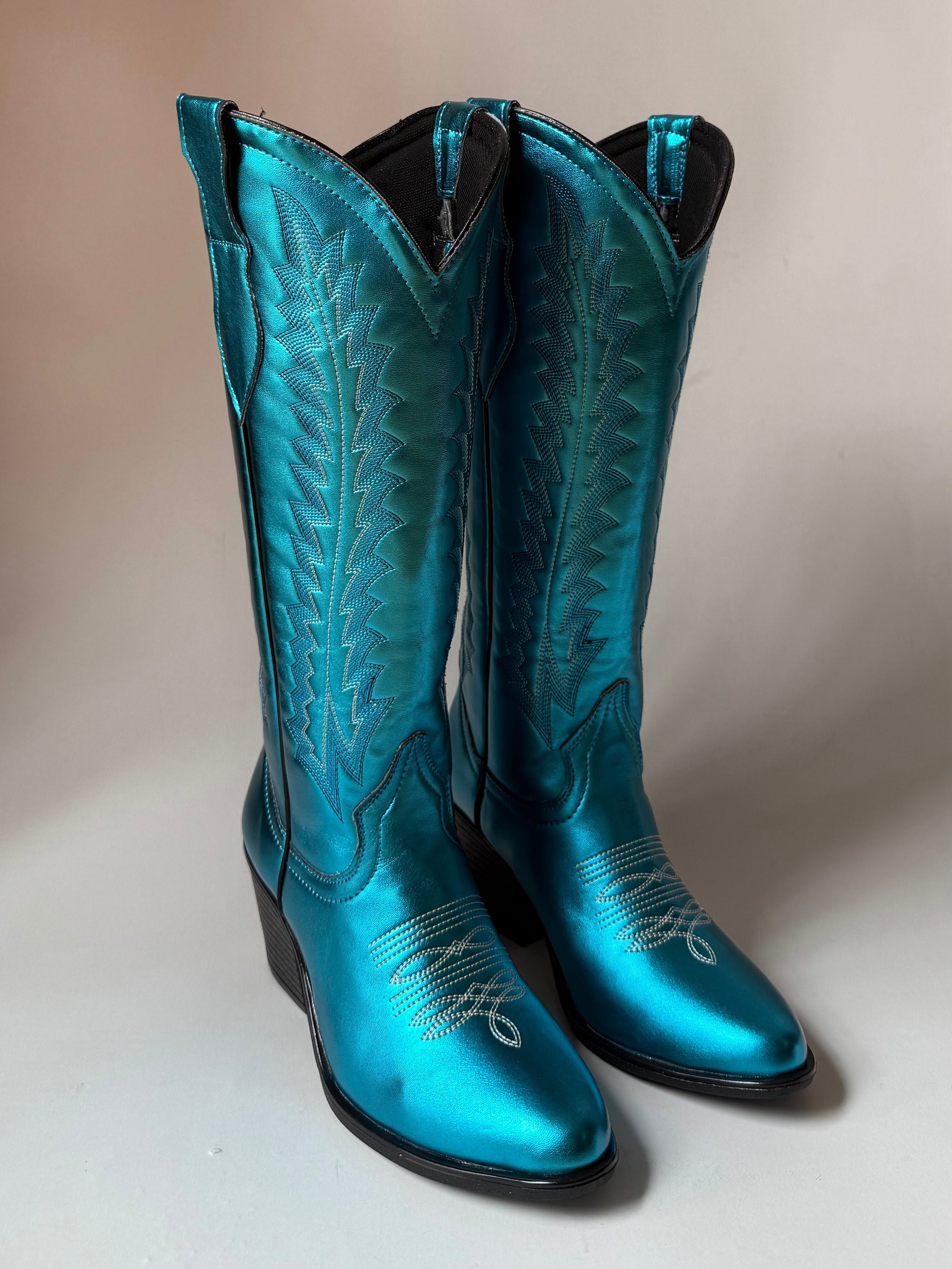 Botas Eva Azul Metalico