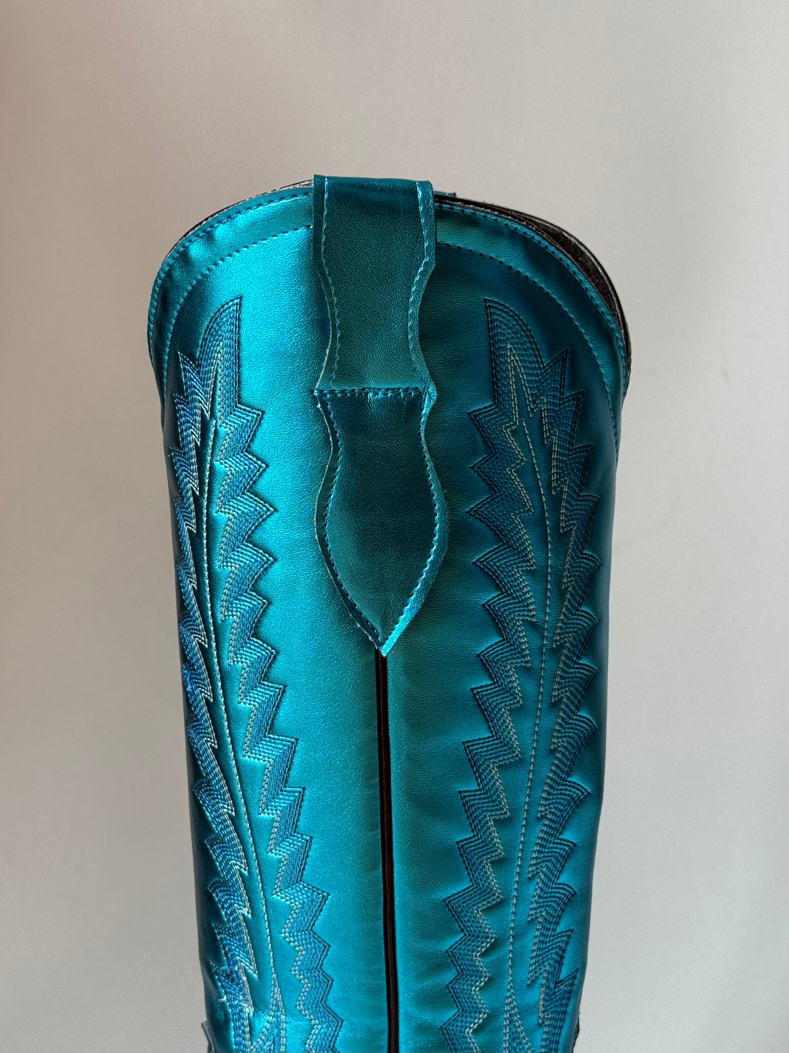 Botas Eva Azul Metalico