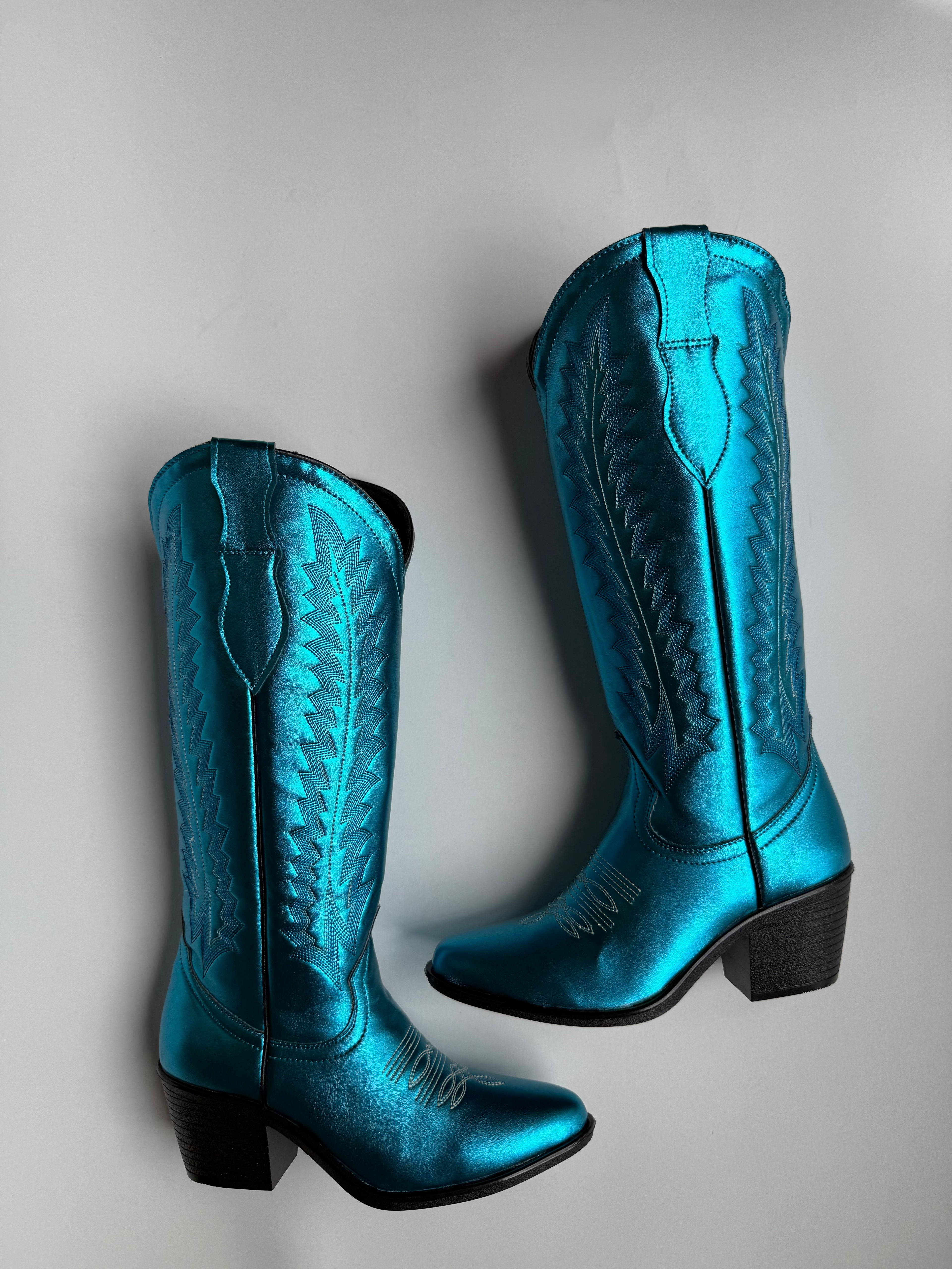 Botas Eva Azul Metalico