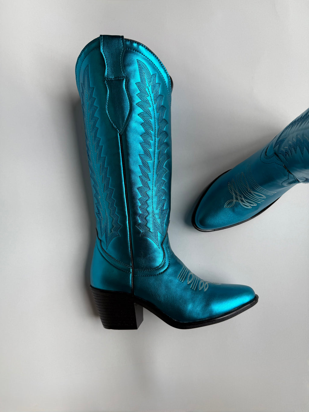 Botas Eva Azul Metalico